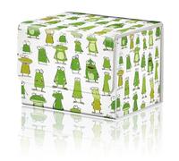 Card Game Storage Box TCG Deck Box MTG Card Box Organizer Trading Card Case Commander Deck Box TCG Card Storage Box Magnetic Closure Creative Pattern Up to 200 Cards, Cute Little Green Frog