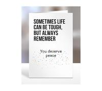 Card Gift for Someone going through hard times, a bad time, difficult, sympathy, thinking about you, men, women, presents for friends, relatives, colleagues, A5-320_59