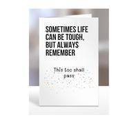 Card Gift for Someone going through hard times, a bad time, difficult, sympathy, thinking about you, men, women, presents for friends, relatives, colleagues, A5-320_45