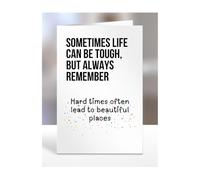 Card Gift for Someone going through hard times, a bad time, difficult, sympathy, thinking about you, men, women, presents for friends, relatives, colleagues, A5-320_18