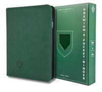 Card Guardian 9 Pocket Card Binder with Zipper, Green | Holds 360 Cards, Side Loading, For TCG & Football, Premium Card Collection