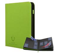 Card Guardian 9 Pocket Card Binder with Zipper - Holds 360 Cards, Side Loading Trading Card Binder for TCG & Football, Premium Card Collection (Lime Green)