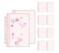 Card Holder Binder - 10-Sheet Clear Album | A5 A6 Loose-Leaf Photo Sleeve
