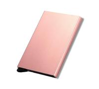 Card Holder, Credit Card Holder RFID/NFC Blocking, Small Wallet, Slim Wallet, Minimalist Wallet for Card Holder for Women Men Sparkle Pink