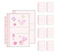 Card Holder Folder - Waterproof A5 A6 Album | 10-Sheet Clear Pocket Storage Refillable Insert High Clear Collector Cover Durable Design | Folder for Cards, Photos, Tickets