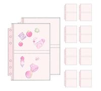 Card Holder Folder - Waterproof A5 A6 Album | 10-Sheet Clear Pocket Storage Refillable Insert Organiser High Clear Collector Cover Durable Design | Folder for Cards, Photos, Tickets