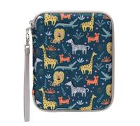 Card Holder for Yoto Card - 80 Pockets Card Case with Zipper, Card Binder Folder for Kids&Adults, 2.3 * 3.4 In Card Organiser for Mini Audiobook Playing Cards - Animals Blue