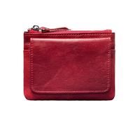 Card Holder, Multi Slot Vintage Small Leather Coin Purse, Portable Multi-Functional Short Wallet Pocket Wallet for Women Men(Wine Red)