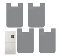 Card Holder On Back Of Phone - Extra Large Silicone Wallet 4 Packs | Adhesive Card Cases For Phone Cases For College Meal Cards Car ID Access Cards, Light Gray, Fare riferimento alla descrizione