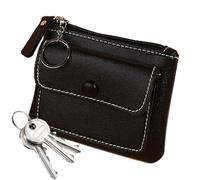 Card Holder Wallet for Women | PU Front Pocket Wallets Slim - Wallet for Girls Women Solid Color Cash Zippered Card Holder Coin Purse