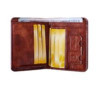 Card Holder Wallet, Men's Wallet with Front Pocket | Portable RFID Blocking Wallet Credit Card Holder - Lightweight Short Wallet for Men, Clutch Wallet for Credit Cards, brown, Reguläre Version, See