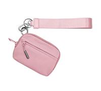 Card Holder with Lanyard - Small Wallets | Card Case with Zip | Changes Cash Bag Coin Purse | Change Bag Credit Card Case | Portable Multipurpose Key Bag for Women Coin H, Pink, see description, See