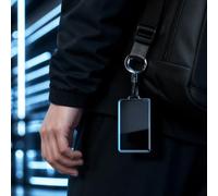 Card Key Cover Compatible with Te5la, Transparent Black TPU, Model Y/3/X/S|Impact Cushioning, Secure Metal Ring, Quick Access, Interior Placement Diagram, Detection Zone Marker, Smooth Edges