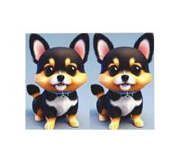 Card Love Fancy Puppy Greeting Card, 4x6 Inches, Heart-Shaped Envelope Packaging, #Suitable For All Occasions.