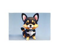 Card Love Fancy Puppy Placemats for Dining Table Set of 6 - Waterproof - Wipe Clean - Heat Resistant - Anti Slip Dining Table Place Mats, Suitable for Indoor & Outdoor Use, 18â€™â€™Ã-12â€™â€™