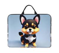 Card Love Fancy Puppy Printed Laptop Sleeve 16.5 * 12.2", Business and Casual Dual use, Suitable for Some laptops