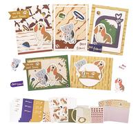 Card Making Kits Greeting Cards DIY Blank Cards with Envelopes, Cat Thank You Cards, Dog Thank You Cards for Friends, Teachers, Includes 9 Envelopes