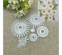 Card Making Stencils,6.3x6.3cm 3D Flower Circle Leaf Metal Cutting Dies Stencil Decoration Scrapbook Die Cuts Album Paper Craft