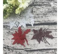 Card Making Stencils,7.8x6.7cm 3D Craft Metal Cutting Dies Mold Christmas Flower Leaves Scrapbook Paper Craft