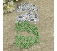 Card Making Stencils,8x7.9cm Leaf Background Metal Cutting Dies Mold Round Hole Label Tag Scrapbook Paper Craft