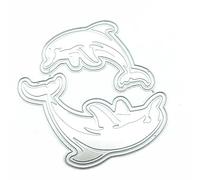 Card Making Tools,Metal Die Cuts,12.3x11.6cm Ocean Animal Dolphin Metal Cutting Dies Mold Decoration Scrapbook Paper Craft Stencils