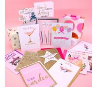 CARD 'N' MIX Fizz & Fab Assortment 6 Card Potluck Pick Cards for Birthdays CNMIX011
