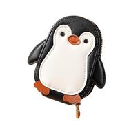 Card Organizer Wallet Penguin Large Capacity Accordion PU Leather