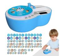 Card Phonograph | 84-Cards Stories Songs Record Player | Educational Learning Musical Toys for Preschool 3-6 Years Boys Girls Childrens Home Bedtime Travel