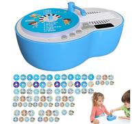 Card Phonograph for Kids,84-Cards Stories Songs Record Player - Development Learning Toys 3-6 Years Girls Boys Preschool Childrens Travel Home