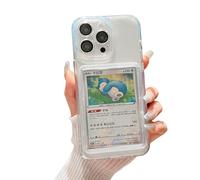 Card/Photo Display Phone Case for iPhone 15 Pro Max | TCG/Picture Display Top Loaders & Sleeves | Compatible Pokemon Cards, Sports, One Piece, Magic (Icy Clear, iPhone 15 Pro Max)
