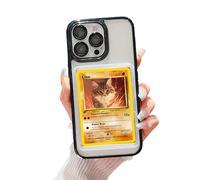 Card/Photo Display Phone Case for iPhone 16 Pro Max | TCG/Picture Display Top Loaders & Sleeves | Compatible Pokemon Cards, Sports, One Piece, Magic (Black, iPhone 16 Pro Max)