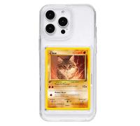 Card/Photo Display Phone Case for iPhone | TCG/Picture Display Top Loaders & Sleeves | Compatible Pokemon Cards, Sports, One Piece, Magic (Clear, iPhone 15)