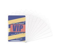 Card Protector Sleeves 3.5" X 2.28" Transparent Plastic Card Holder Soft ID Card Protector for Game Cards Sports Cards (300)