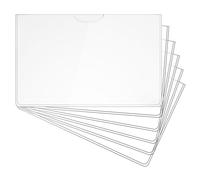 Card Protector Sleeves, PVC Protective Covers, Working Card Holders, 10-Piece Transparent Design, Slim Easy-Use Fit, Women Youth Teens Boys Girls Game Collectible Storage Use