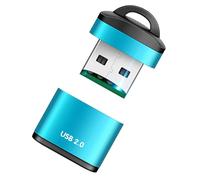 Card Reader,Compact Flash Card Reader | Portable Device Adapter with Keyrings for Outdoor Home PC Computer Car Vehicle Laptop Music Indoor