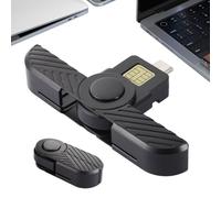Card Reader Premium Card Reader Chip Scanner | Foldable Smart Access Device IC Authentication Tool for Linux, Yes Access