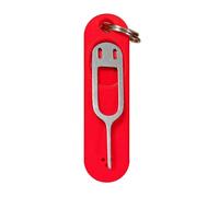 Card Removal Tool - Stainless Steel Ejector Needle | 1.46 Inch Total Length Design, Silicone Protective Cover, Phone Tray Opener Kit with Small Ring Keychains and More