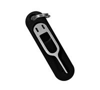 Card Removal Tool - Stainless Steel Ejector Needle | 1.46 Inch Total Length Design, Silicone Protective Cover, Phone Tray Opener Kit with Small Ring Keychains and More