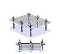 Card Repairer - 121G Clear Acrylic Pressing Card Device | 4.92x4.13x1.38 Inch Letter Corrector Tool, Card Protector, Jeta Container