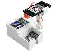 Card Scanner Pro: Advanced Automatic Card Scanner & Slinger for MTG/TCG and Sports Cards - Height-Adjustable Stand with Universal Clamp, Essential Trading Card Accessory