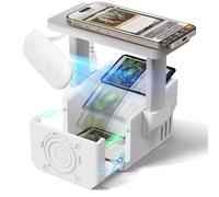 Card Scanner Pro for Trading Cards - MTG and TCG Card Scanner Holder with LED Light and Magnetic Base, Quick Scan and Sleeveless Price Check, App Compatible