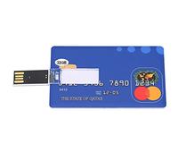 Card Shaped USB Flash Drive 32GB, Unique Credit Card Style USB Disk, Portable Storage Drive for Data File Transfer, Compatible with Laptop Desktop Computer, External Memory Stick