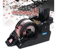Card Shuffler, 2 In 1 Fully Automatic Poker Card Shuffle Machine for 1-8 Decks, for UNO, Texas Hold'em, Blackjack and Home Card Games