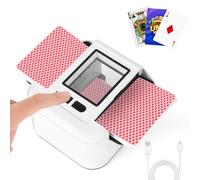 Card Shuffler Machine, 1/2 Decks, Rechargeable Card Shuffler, One-Touch Automatic And Manual Modes, Uno Card Shufflers Machine, Card Dealer Machine for UNO, Skip-Bo, Phase 10, Party Card Games