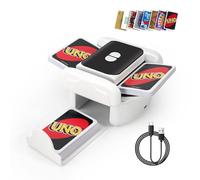 Card Shuffler Machine, 3000mAh Automatic Card Shuffler with USB Charging Cable, Two Modes, Playing Card Tray, Low Noise, Two-deck Card Shuffling Machine suitable for UNO, Poker,Texas Hold'em