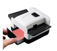 Card shufflers Device - Low Noise Performance, Hands-Free Deck Randomizer, Durable ABS Housing, Portable Size | Tournaments, Camping Trips, Social Events, Travel Play, Group Activities