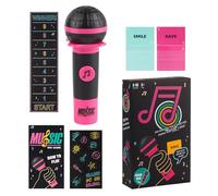 Card Sing Board Mic Games - Party Music Game with 250 Song Lyrics, Interactive Entertainment, Mini Microphone for Singing and Play, Family Gatherings for Adults Kids Battle Karaoke Game
