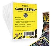 Card Sleeves | 100 premium sleeves | Transparent card sleeves for all common game and trading cards such as YuGiOh, MTG, Match Attax | Standard Penny Soft Sleeves | 67 x 94mm