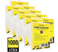 Card Sleeves | 1000 premium sleeves | Transparent card sleeves for all common game and trading cards such as YuGiOh, MTG, Match Attax | Standard Penny Soft Sleeves | 67 x 94mm