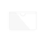 card sleeves 20/30Pcs Self-Adhesive Label Holder Card Pockets Sleeves Clear Library Holders With Top Open For Index Cards(20pcs 115x160mm)